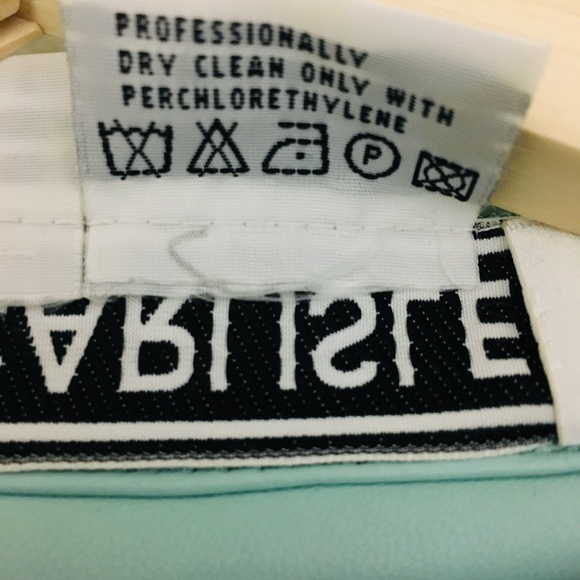 Carlisle Perforated Floral Blue Leather Jacket 10 - Picture 8 of 8